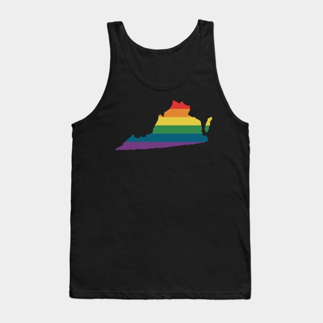 Virginia State Rainbow Tank Top by n23tees